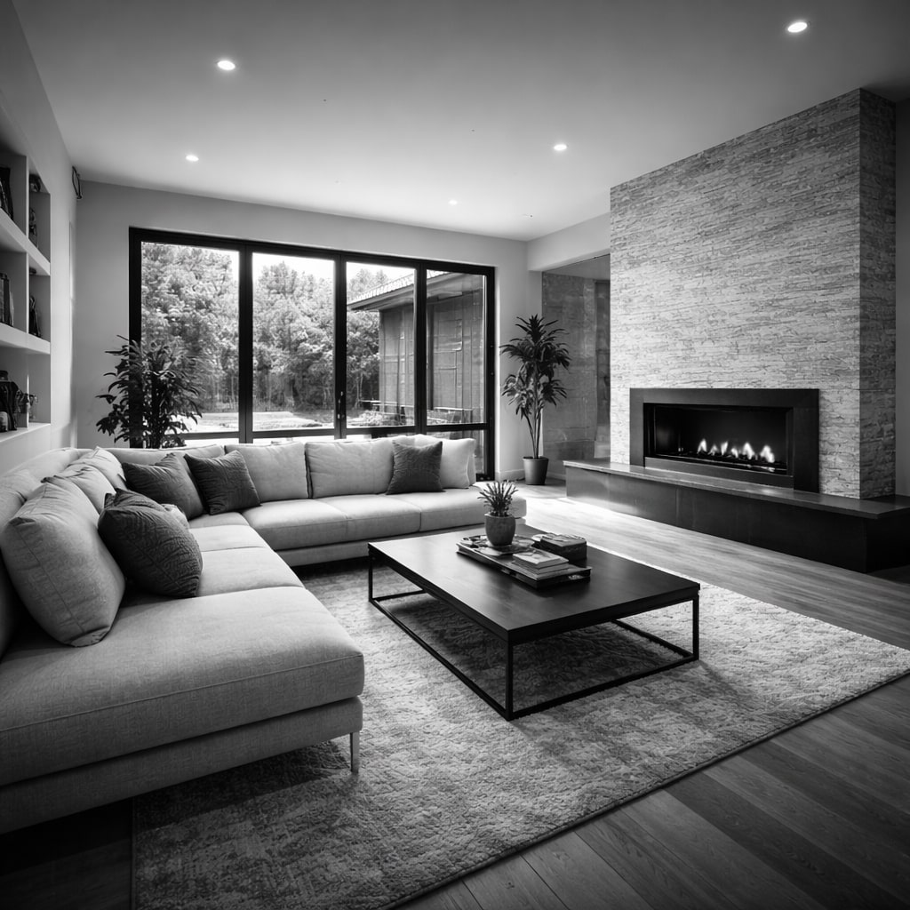 Fotografia wnętrz i nieruchomości – jasne i estetyczne zdjęcie mieszkania przygotowane do sprzedaży